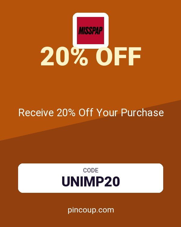 Misspap UK & IE coupon: Receive 20% Off Your Purchase
