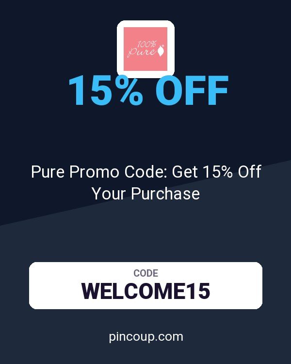 100% PURE coupon: Pure Promo Code: Get 15% Off Your Purchase