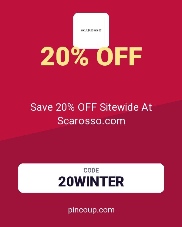 Scarosso Srl coupon: Save 20% OFF Sitewide At Scarosso.com
