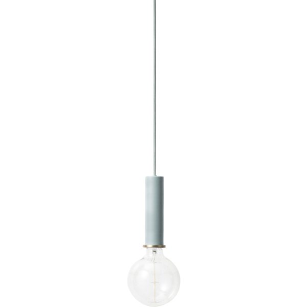 Open Box - Collect Lighting - Socket Pendant High - Dusty Blue at Shop Horne