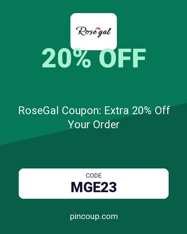 RoseGal Coupon: Extra 20% Off Your Order