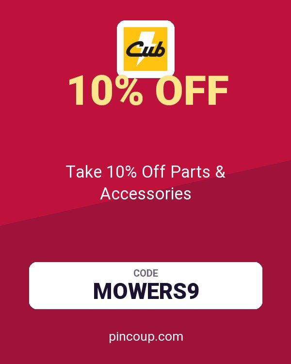 Cub Cadet coupon: Take 10% Off Parts & Accessories