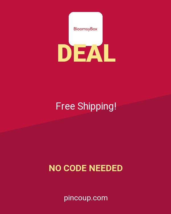 BloomsyBox coupon: Free Shipping!