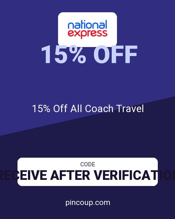 National Express coupon: 15% Off All Coach Travel