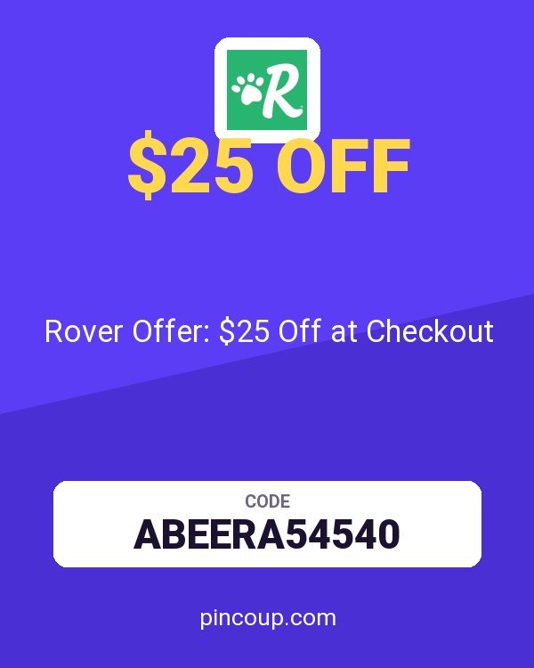 Rover Pet SITTERS coupon: Rover Offer: $25 Off at Checkout