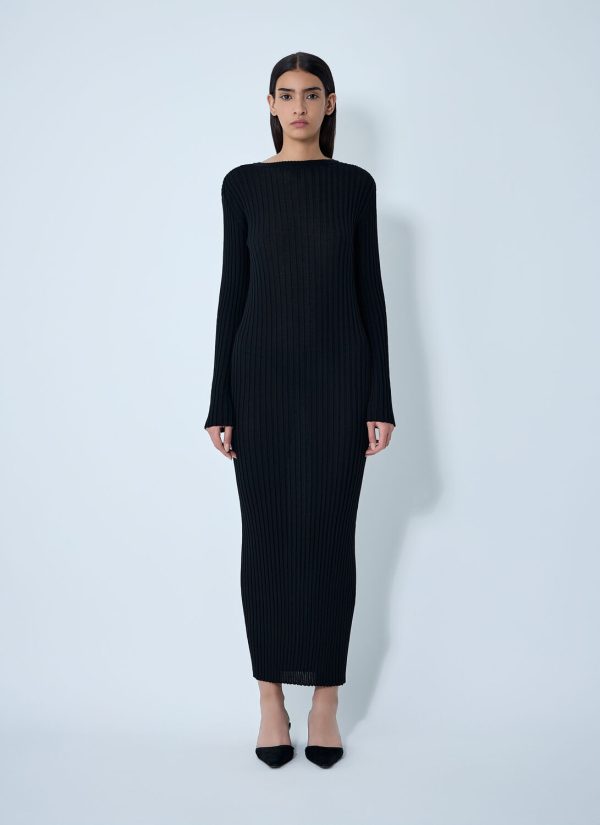 Khaite Sigrid Wool Maxi Dress - Woman Dresses Black M at LN-CC