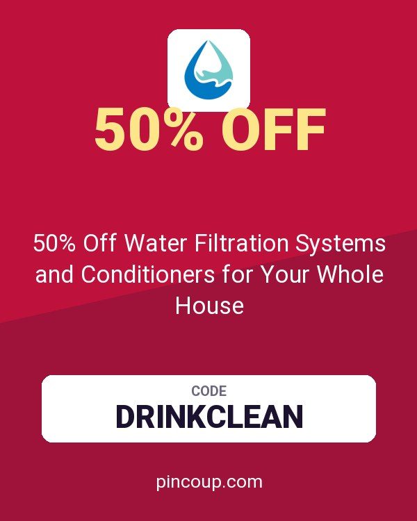Aquasana Home Water Filters coupon: 50% Off Water Filtration Systems and Conditioners for Your Whole House