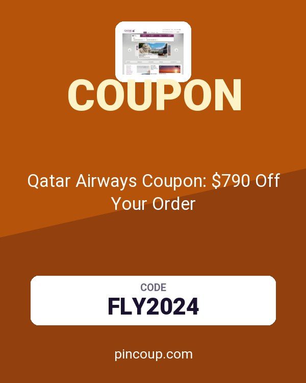 Qatar Airways Coupon: $790 Off Your Order