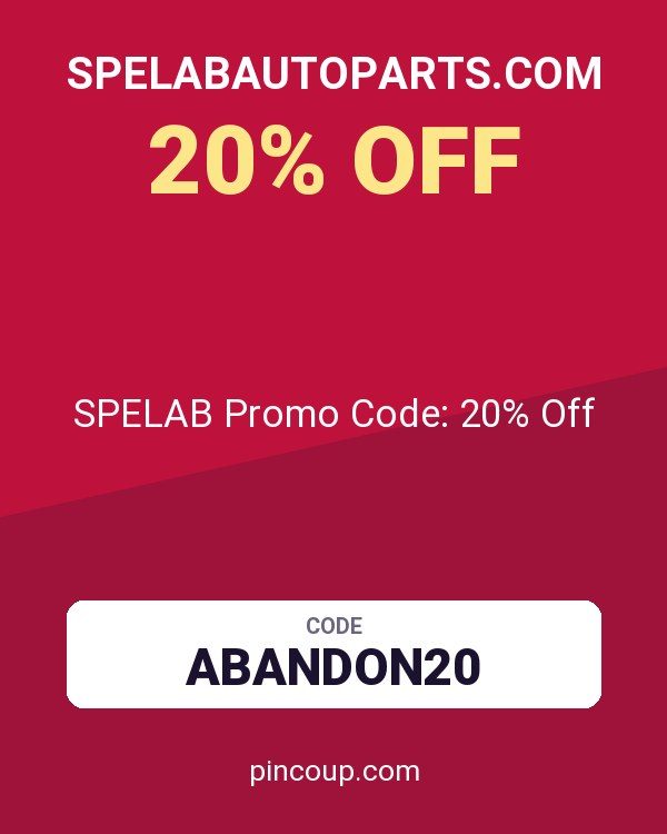 Spelabautoparts.com coupon: SPELAB Promo Code: 20% Off