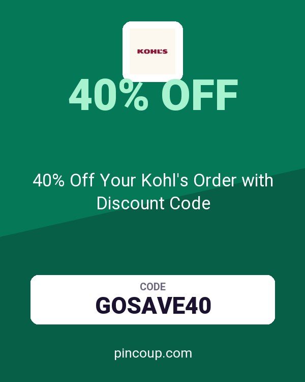 40% Off Your Kohl's Order with Discount Code