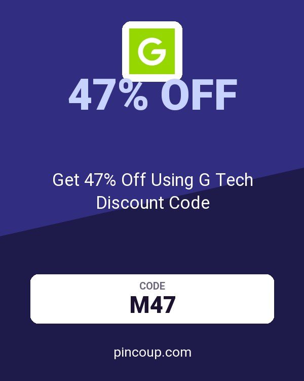 Gtech.co.uk coupon: Get 47% Off Using G Tech Discount Code