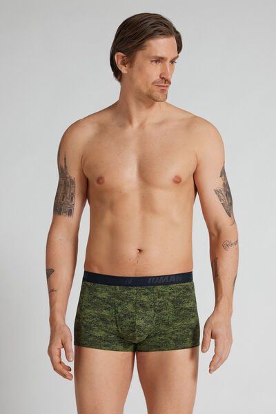 Intimissimi Pixel Camouflage Pattern Microfiber Boxers Man Multicolor Size 3