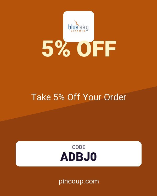 Blue Sky Vitamin coupon: Take 5% Off Your Order