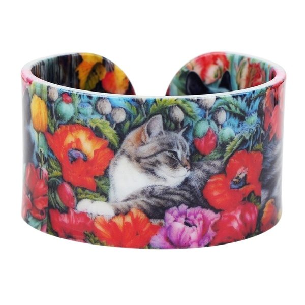 Plastic Colorful Elegant Cat Bangles Bracelets Fashion Craft Hairless Cat Jewelry For Women Girls Pet Charms Gifts at Wish US & CA