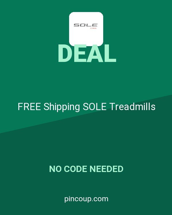 Sole Fitness coupon: FREE Shipping SOLE Treadmills