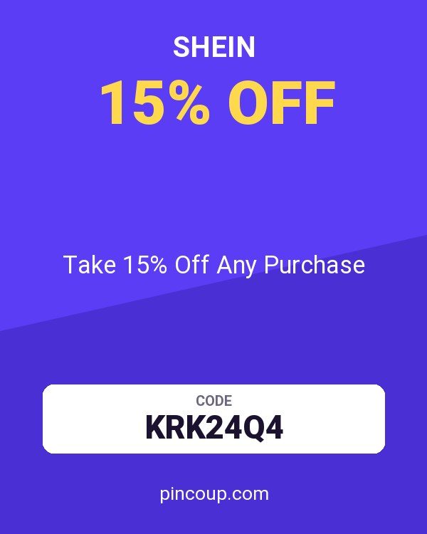 SHEIN coupon: Take 15% Off Any Purchase