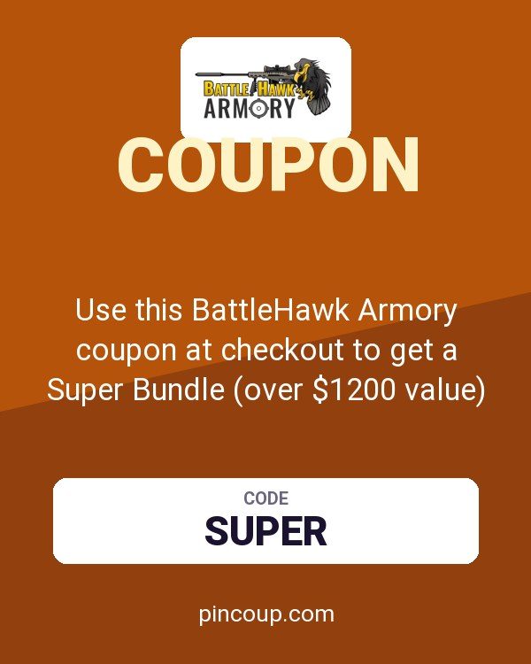 Use this BattleHawk Armory coupon at checkout to get a Super Bundle (over $1200 value) for free when you buy one select AR-15.