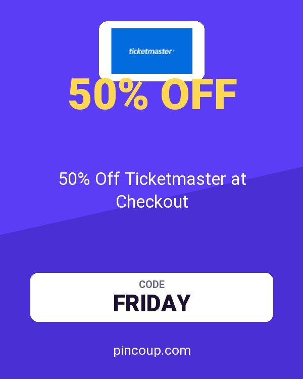 50% Off Ticketmaster at Checkout