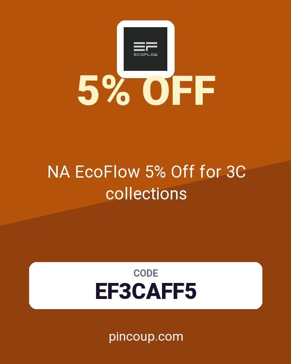 NA EcoFlow 5% Off for 3C collections