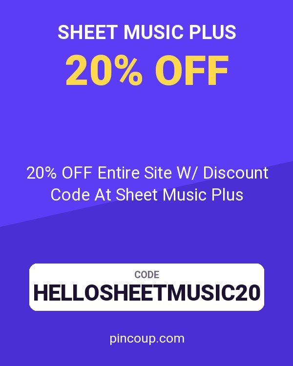 20% OFF Entire Site W/ Discount Code At Sheet Music Plus
