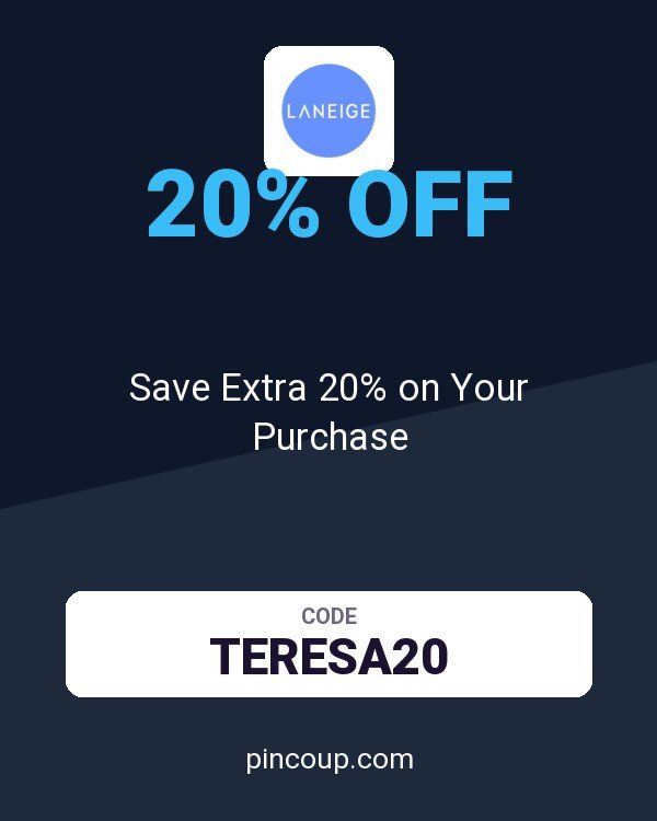Laneige coupon: Save Extra 20% on Your Purchase