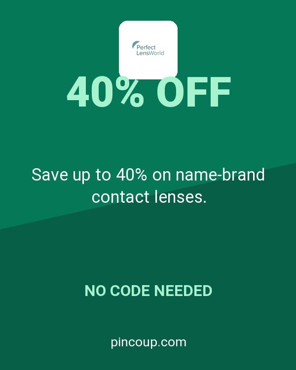 PerfectLensWorld coupon: Save up to 40% on name-brand contact lenses.