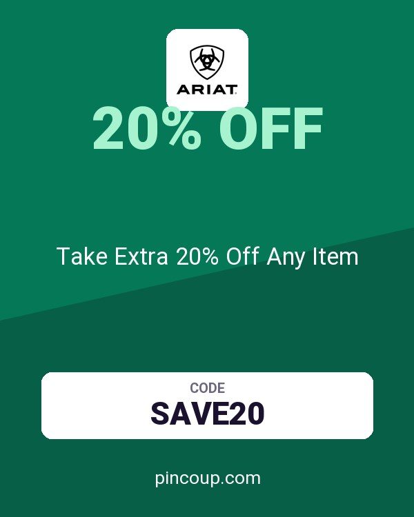 Ariat coupon: Take Extra 20% Off Any Item