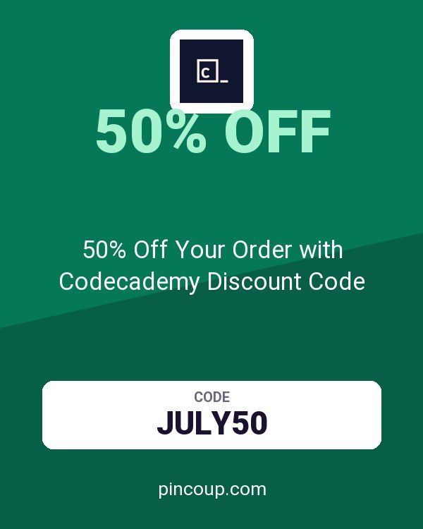 50% Off Your Order with Codecademy Discount Code
