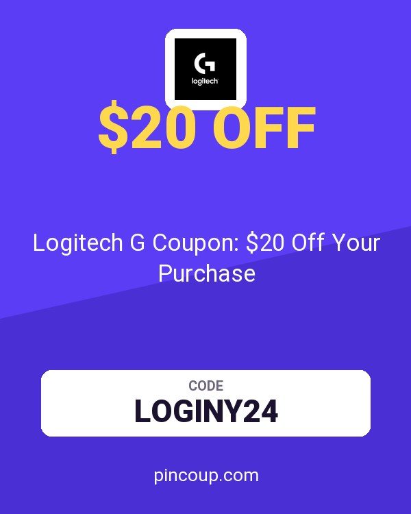 Logitech G Coupon: $20 Off Your Purchase