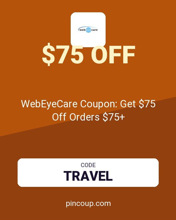 WebEyeCare Coupon: Get $75 Off Orders $75+