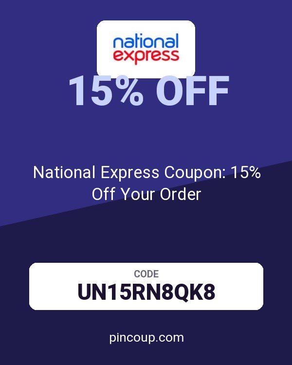 National Express Coupon: 15% Off Your Order