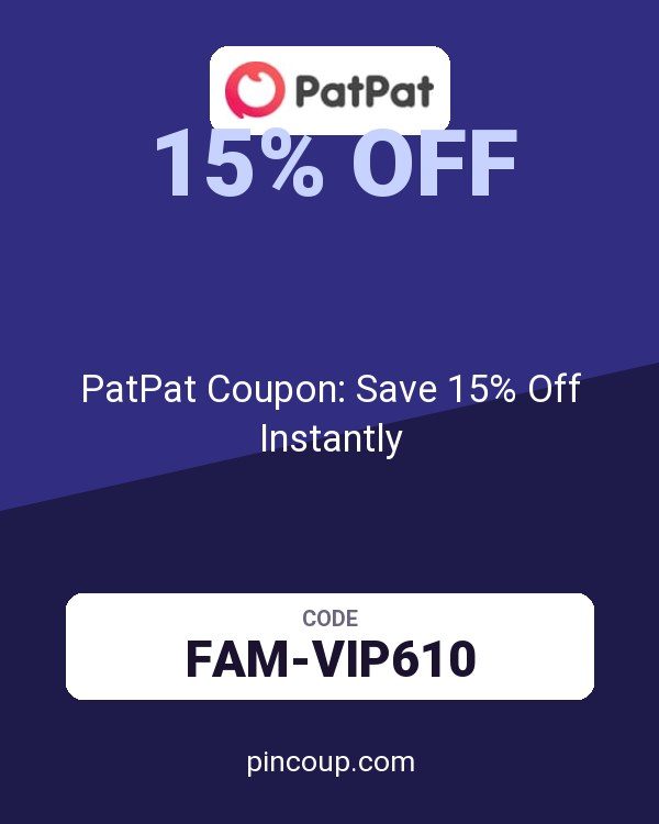 PatPat Coupon: Save 15% Off Instantly