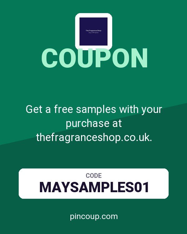 Get a free samples with your purchase at thefragranceshop.co.uk.