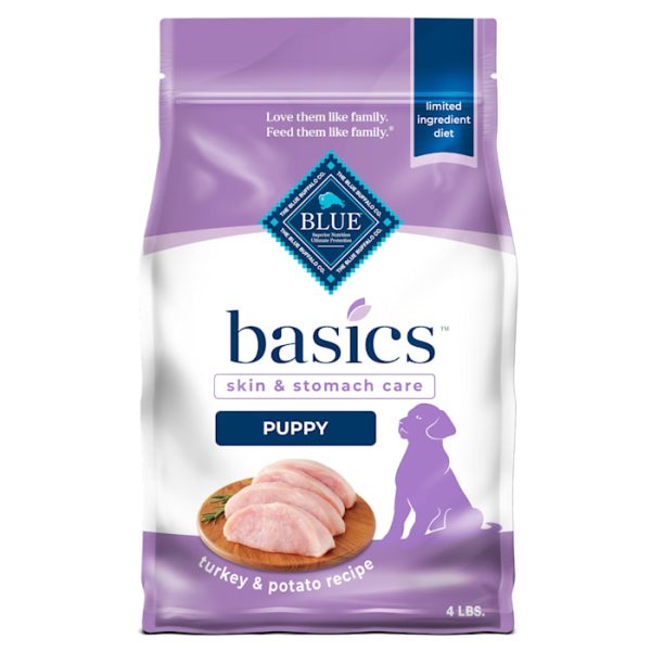 Blue Buffalo Basics Turkey & Potato Puppy Dry Dog Food, 4 lbs at PETCO Animal Supplies