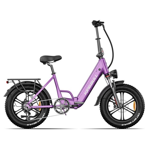 Kingbull Literider 2.0 | All Terrain Fat Tire Folding Electric Bike - Purple / Ebike Only at Kingbull Electric Bikes