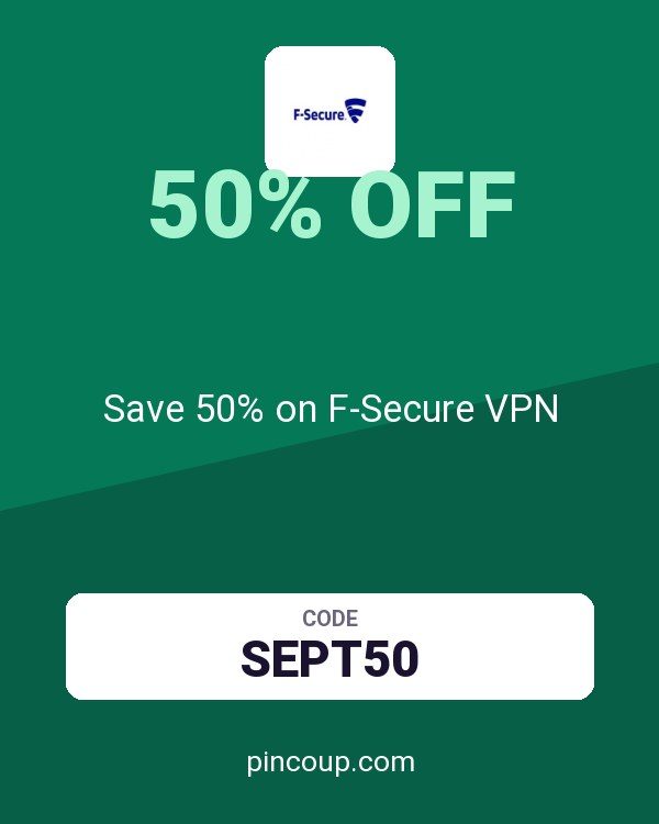 F-Secure | Internet Security & VPN coupon: Save 50% on F-Secure VPN