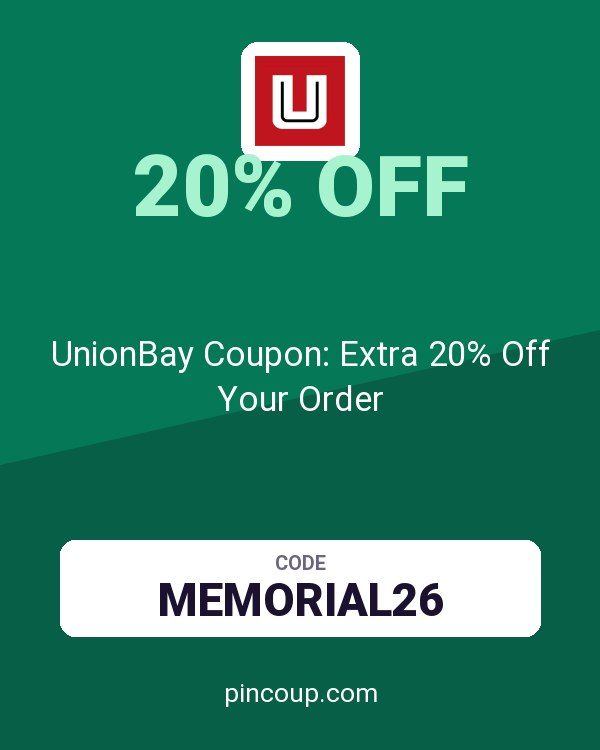 UnionBay Coupon: Extra 20% Off Your Order