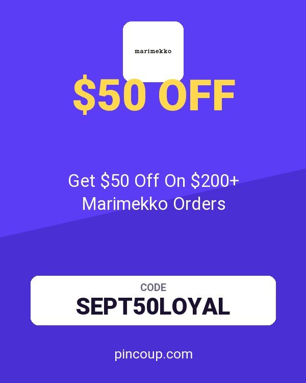 Get $50 Off On $200+ Marimekko Orders