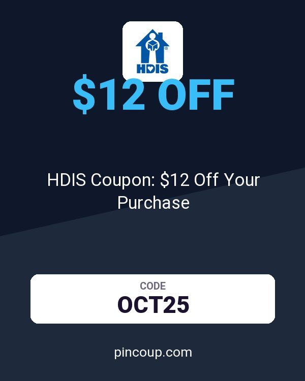 HDIS Coupon: $12 Off Your Purchase