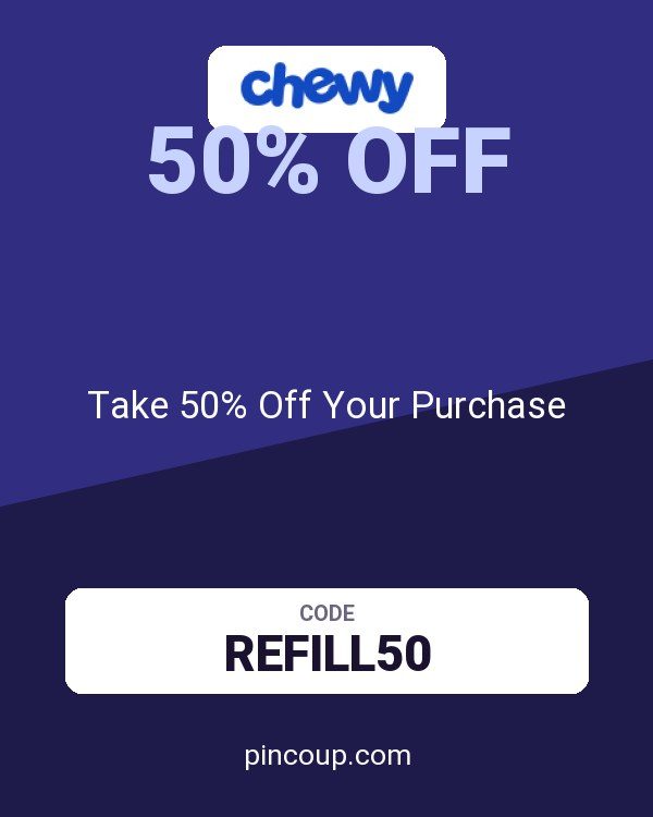 Chewy.com coupon: Take 50% Off Your Purchase