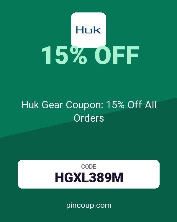 Huk Gear Coupon: 15% Off All Orders