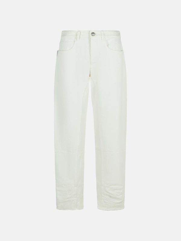 JIL SANDER White Cotton Jeans at VALICO