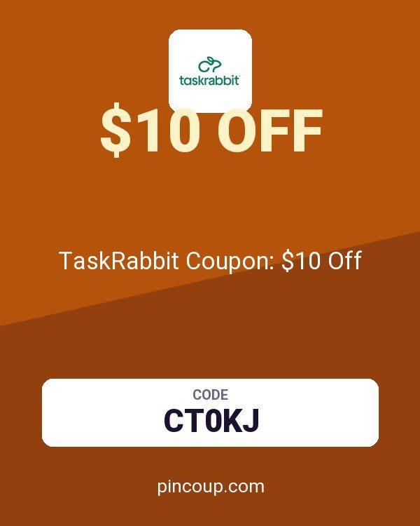 Taskrabbit North America: TaskRabbit Coupon: $10 Off