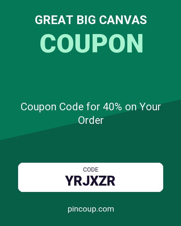 Great Big Canvas: Coupon Code for 40% on Your Order
