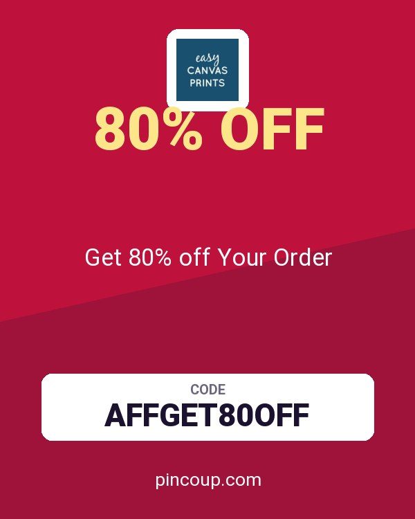 Easy Canvas Prints coupon: Get 80% off Your Order