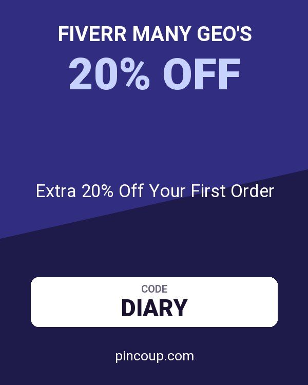Fiverr Many GEO's coupon: Extra 20% Off Your First Order