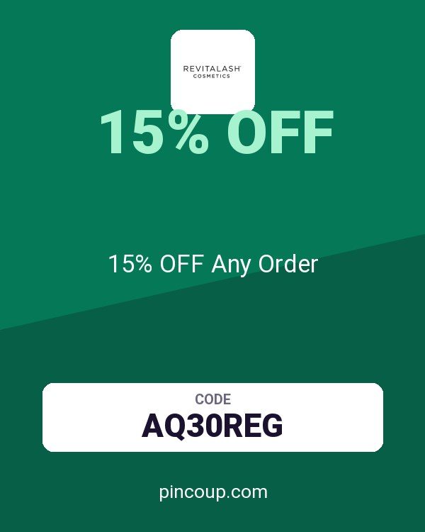 RevitaLash Cosmetics coupon: 15% OFF Any Order