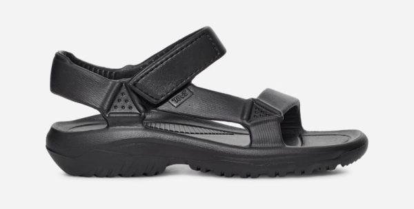 TEVA Kids' Hurricane Drift Water Sandal in Black/Black, Size 8T