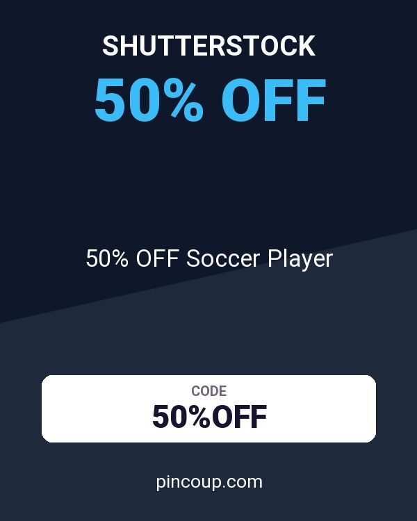 Shutterstock coupon: 50% OFF Soccer Player