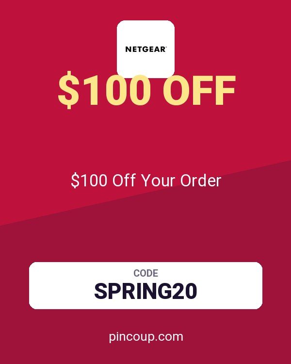 Netgear FR coupon: $100 Off Your Order